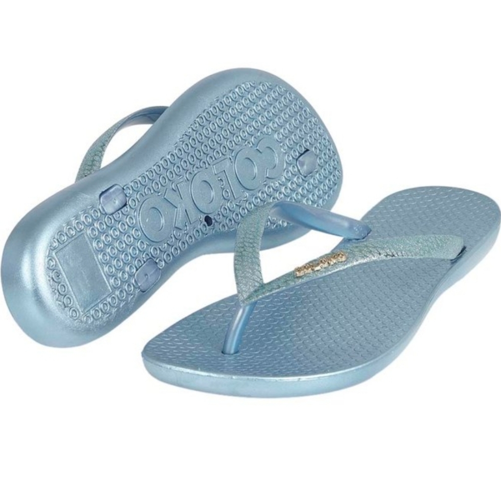 🫶👣COLOKO 👣Blue Fresia Flip Flops These are Resonable PRICE for good Design